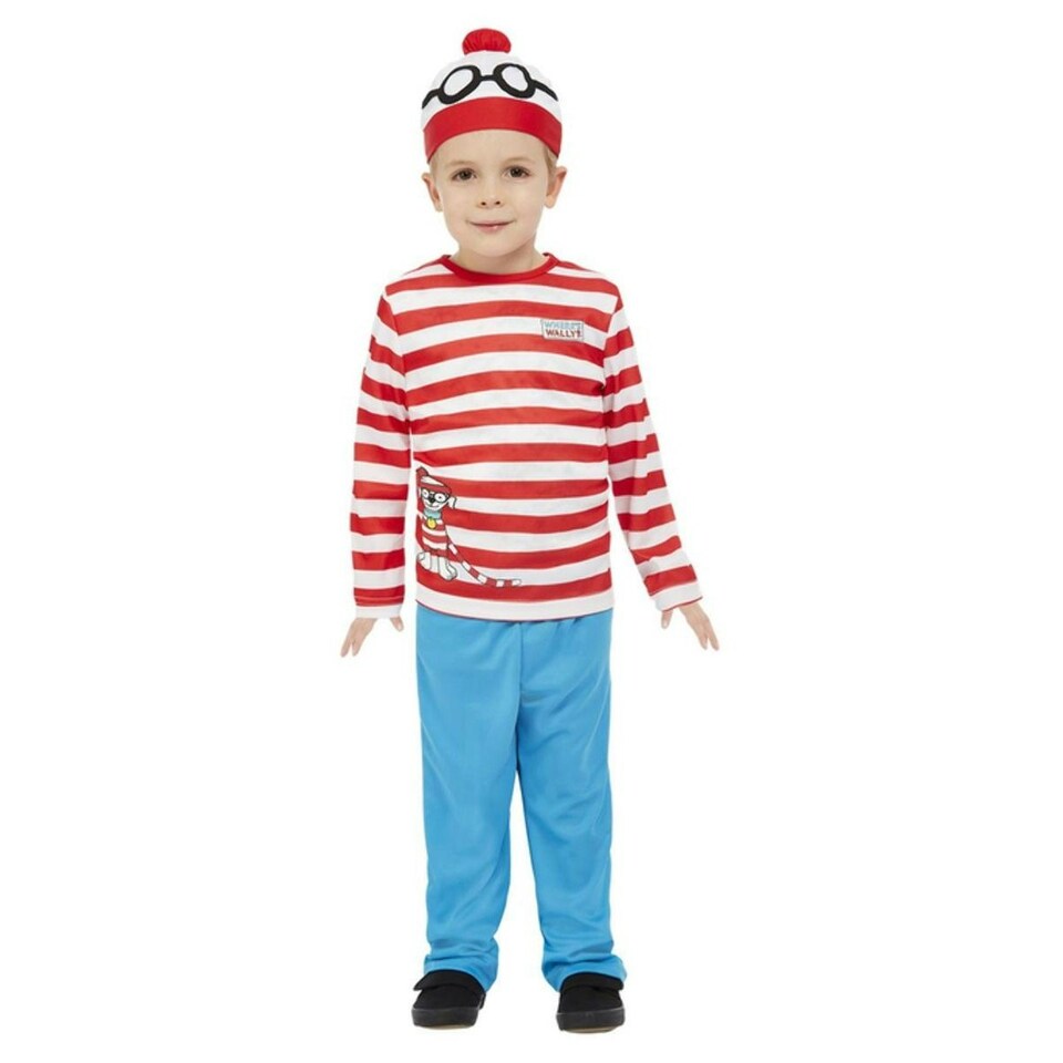 image 1 of Wheres Wally? Baby Boys Costume Set - White/Red/Blue - 3-4 Years