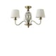 image 7 of ValueLights Memphis Traditional Antique Brass 3 Way Ceiling Light Chandelier | Gold