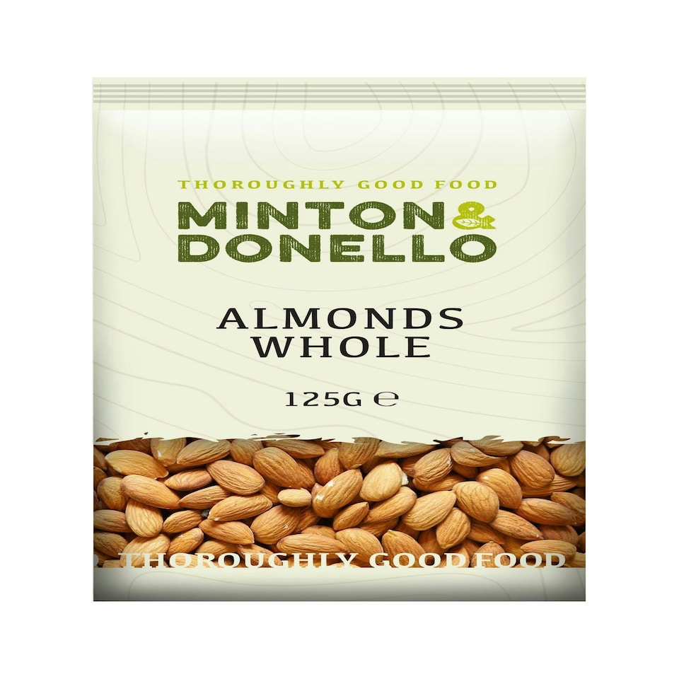 image 1 of Minton & Donello Whole Almonds 6 x 125g