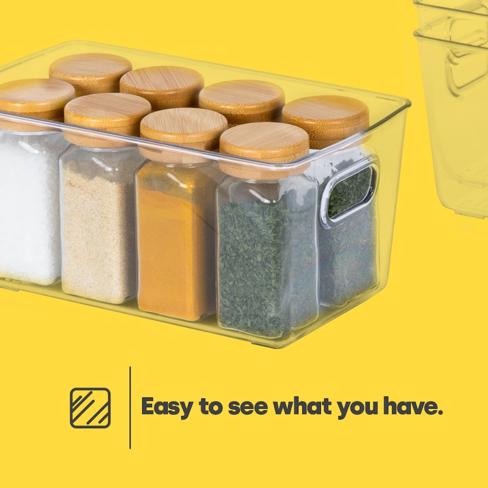 image 1 of 3 Clear Storage Tubs