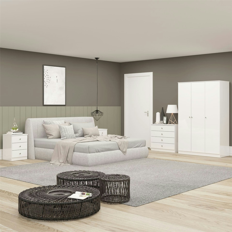 image 1 of Denver 4 Drawer Chest White