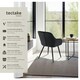 image 2 of Chair Marilyn - velvet look, quilted, continuous backrest, slim steel legs - Set of 2 Black | Black/Black