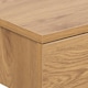 image 5 of Avignon Square Bedside Table with 1 Drawer in Oak