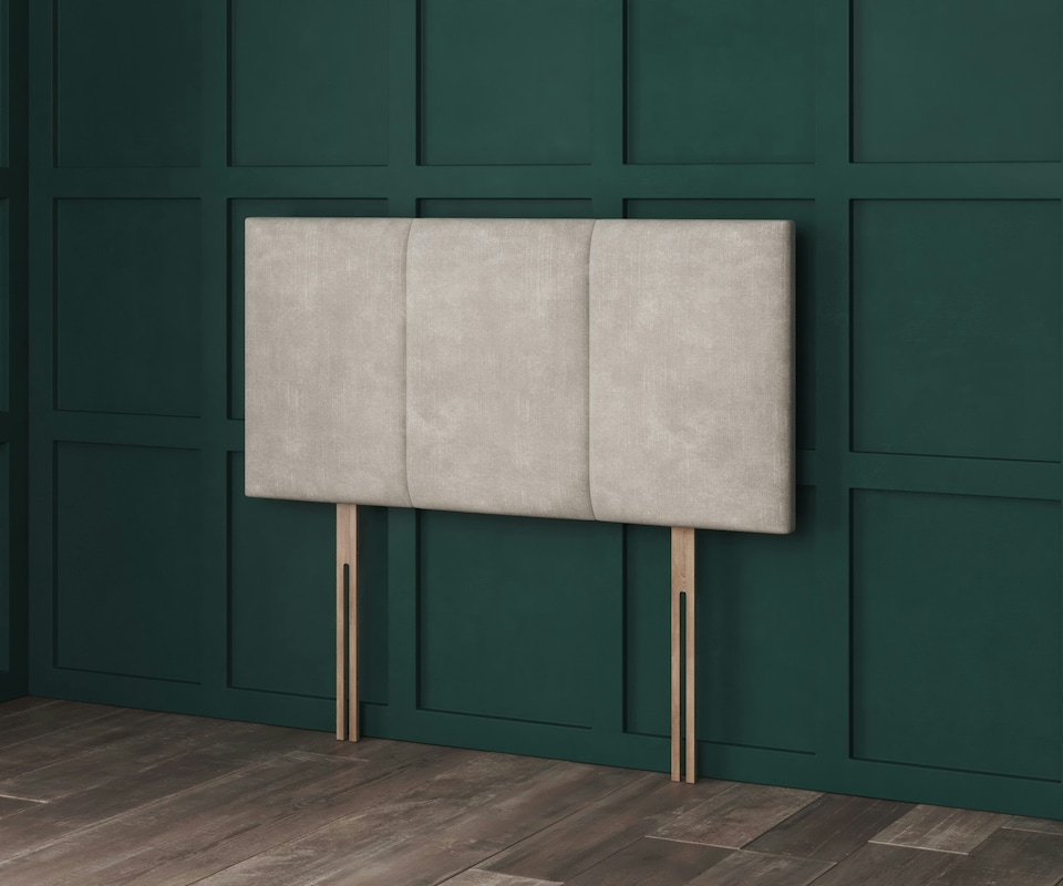 image 1 of 3 Panel Emerald Green Coniston Headboard | Green | 4FT6 Double 26"inch Headboard