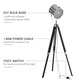 image 5 of HOMCOM Industrial Style Adjustable Tripod Floor Lamp, Searchlight Reading Lamp