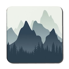 mountain landscape illustration (Coaster)