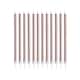 image 1 of Metallic Rose Gold Skinny Birthday Candles with Holders - Pack of 12