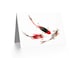 image 2 of Japanese Koi Fish Red Art Blank Just to Say Card