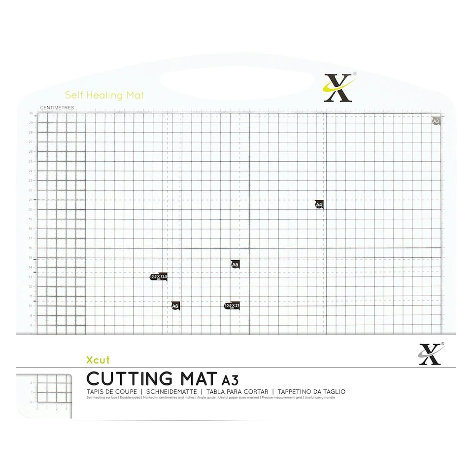 Xcut Self Healing Duo Cutting Mat , Black & White, A3