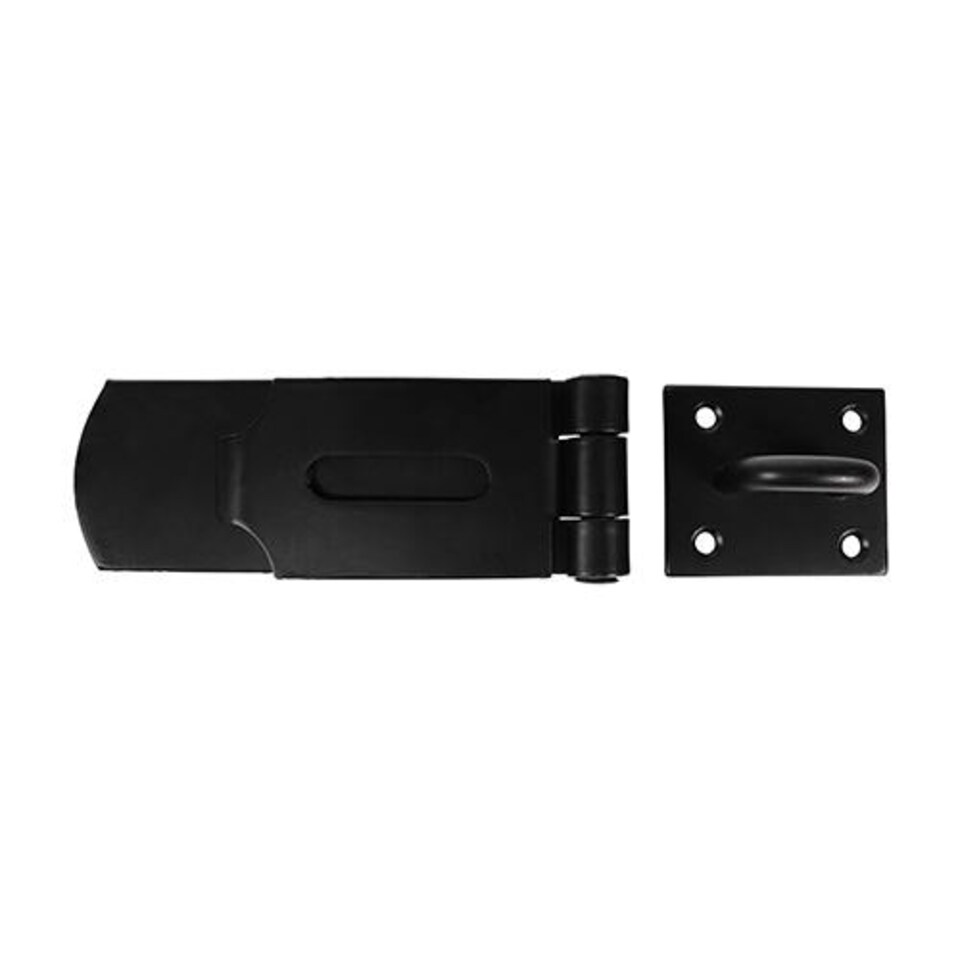 image 1 of Timco - Swivel Pattern Hasp & Staple - Heavy Duty - Black (Size 8" - 1 Each)