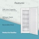 image 7 of HYE Freestanding Upright Freezer, 168 Litre, 55cm, White - RF01SDFR168W01