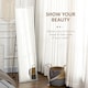 image 3 of HOMCOM Full Length Mirror Free Standing Mirror Dressing Mirror with PS Frame Modern Wall Mirror for Living Room and Bedroom 34  144cm, Silver