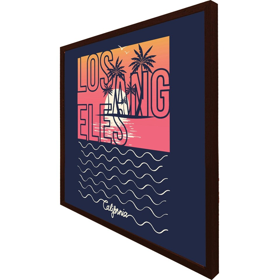 image 1 of Los angeles sunset (Picutre Frame) Brown | Oak | XS