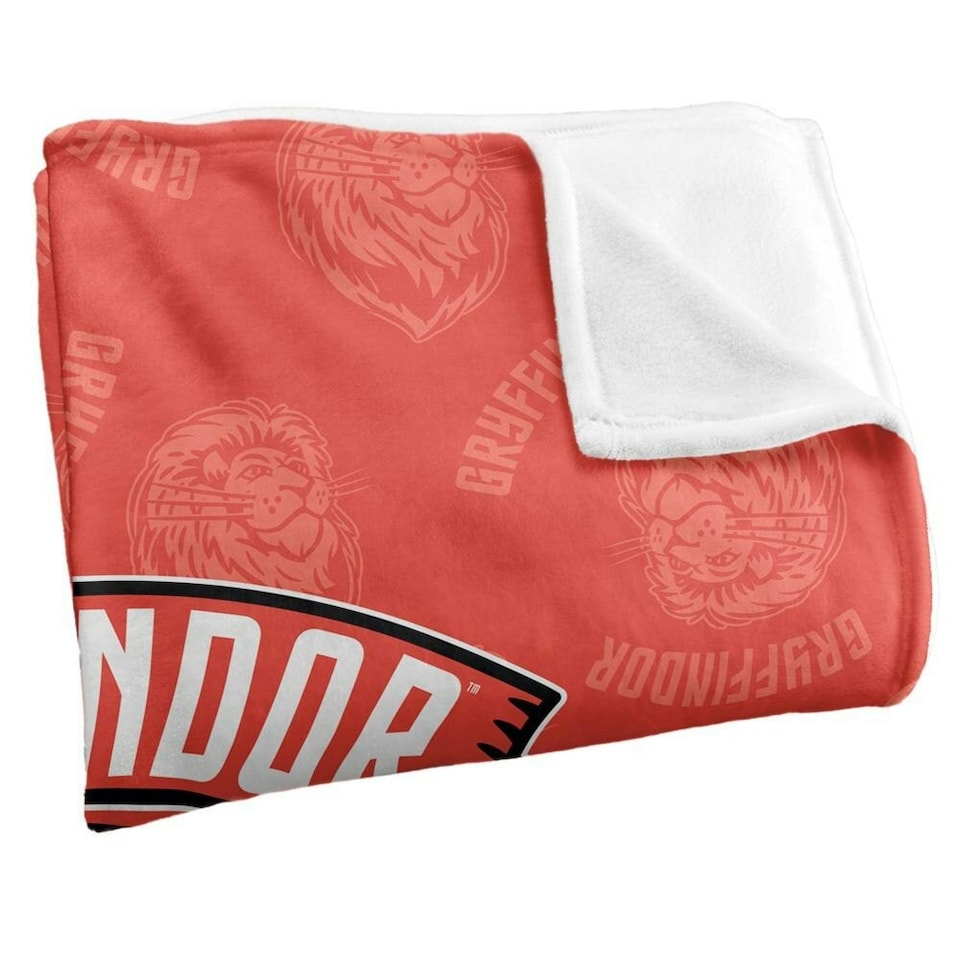 image 1 of Harry Potter Courage, Bravery, Determination Gryffindor Blanket - Multicoloured - One Size