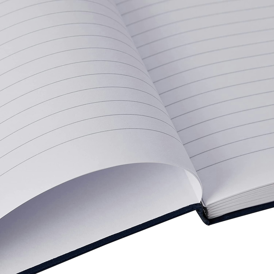 image 1 of A4 96 Pages Feint Ruled Casebound Notebook