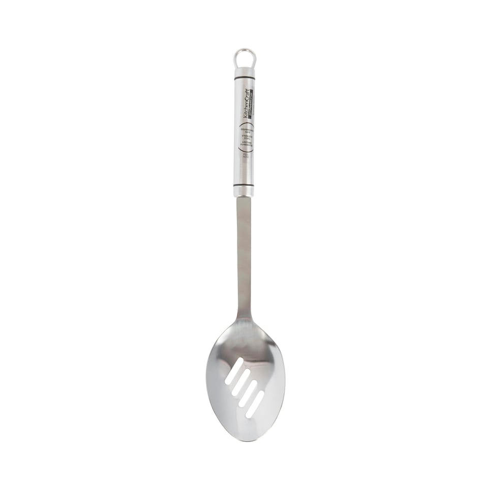 image 1 of KitchenCraft Slotted Spoon Silver Stainless Steel