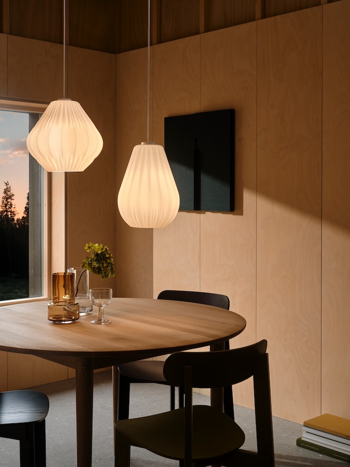 image 1 of Nordlux Sallino Indoor Pendant Light White Glass E27 Diffused - Mains Powered, IP20