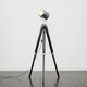 image 3 of ValueLights Starboard Tripod Black Floor Lamp Black