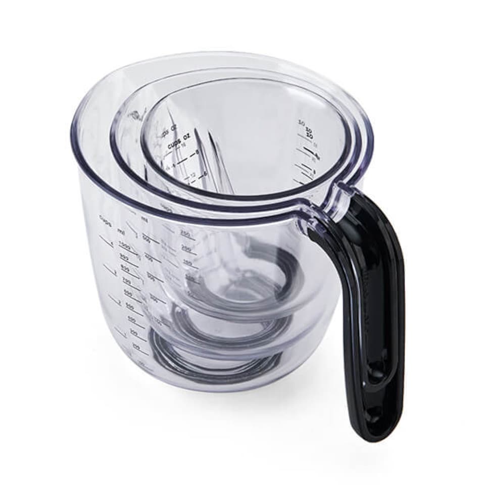 image 1 of KitchenAid Set of 3 Measuring Jugs Matte Black