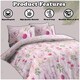 image 5 of VELVETIO Samantha Complete Duvet Cover Set with Fitted Sheet Breathable Bedding Quilt