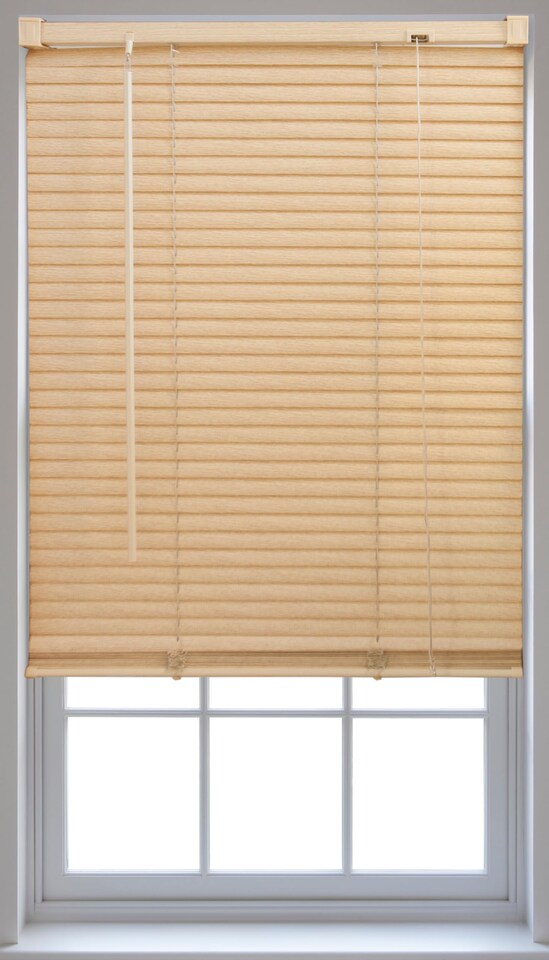 image 1 of FURNISHED Modern PVC Venetian Blinds Durable Window Blinds for Homes and Offices | Cream | Natural | (W) 95cm x (L) 150cm