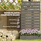image 4 of Outsunny Raised Garden Bed with Trellis Standing Patio Planter Box Dark Grey | Grey | Dark Grey