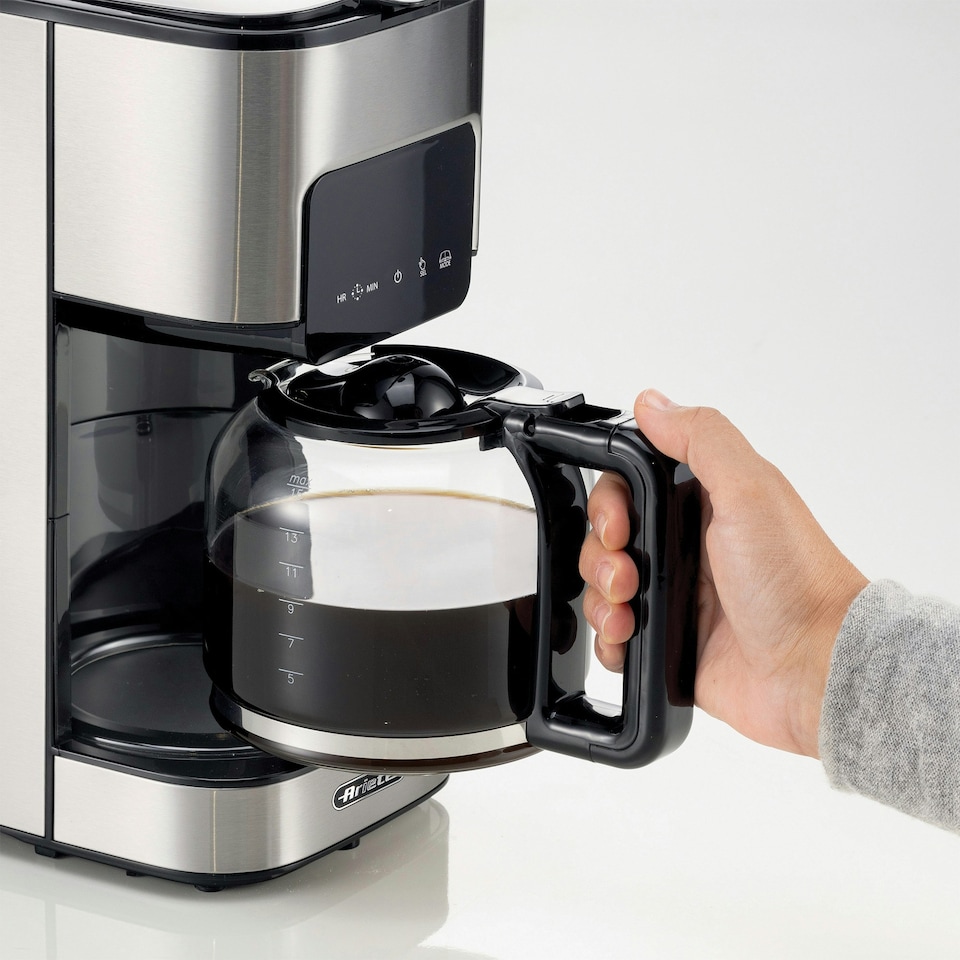 image 1 of Ariete 1398 Digital Filter Coffee Machine 1.5 Litre Capacity, Stainless Steel