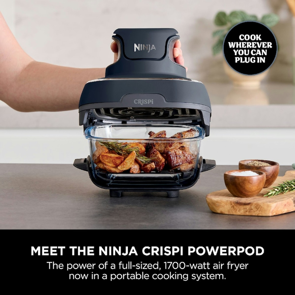 image 1 of Ninja CRISPi 4 in 1 Portable Air Fryer Cyber Space FN101UKGY