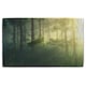 image 1 of sun, trees in a haze of light, glowing fog among the trees Designer Bath Towel | Multi