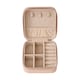 image 1 of Living and Home Portable Jewelry Organizer Box with Multiple Compartments-Pink | Pink