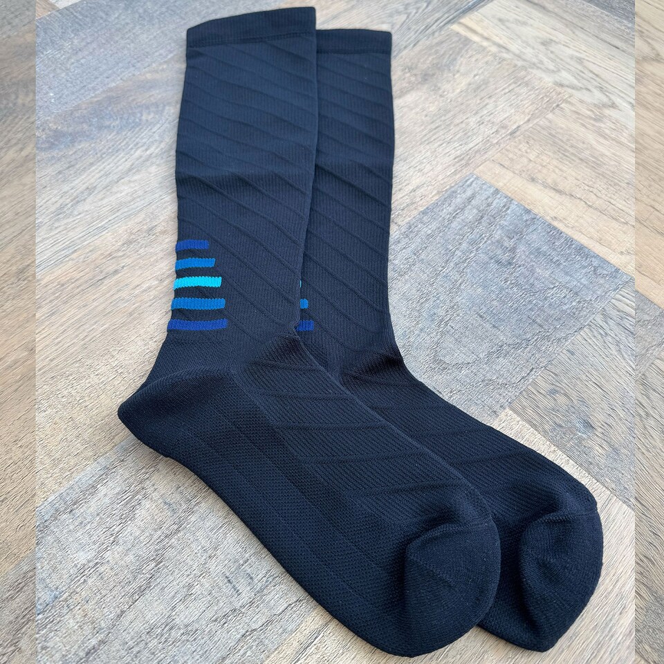 image 1 of aZengear Compression Socks for Women & Men (20-30 mmHg), Knee-High Flight Socks