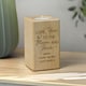 image 5 of Personalised Love You To The Moon Wooden Tealight Holder Brown