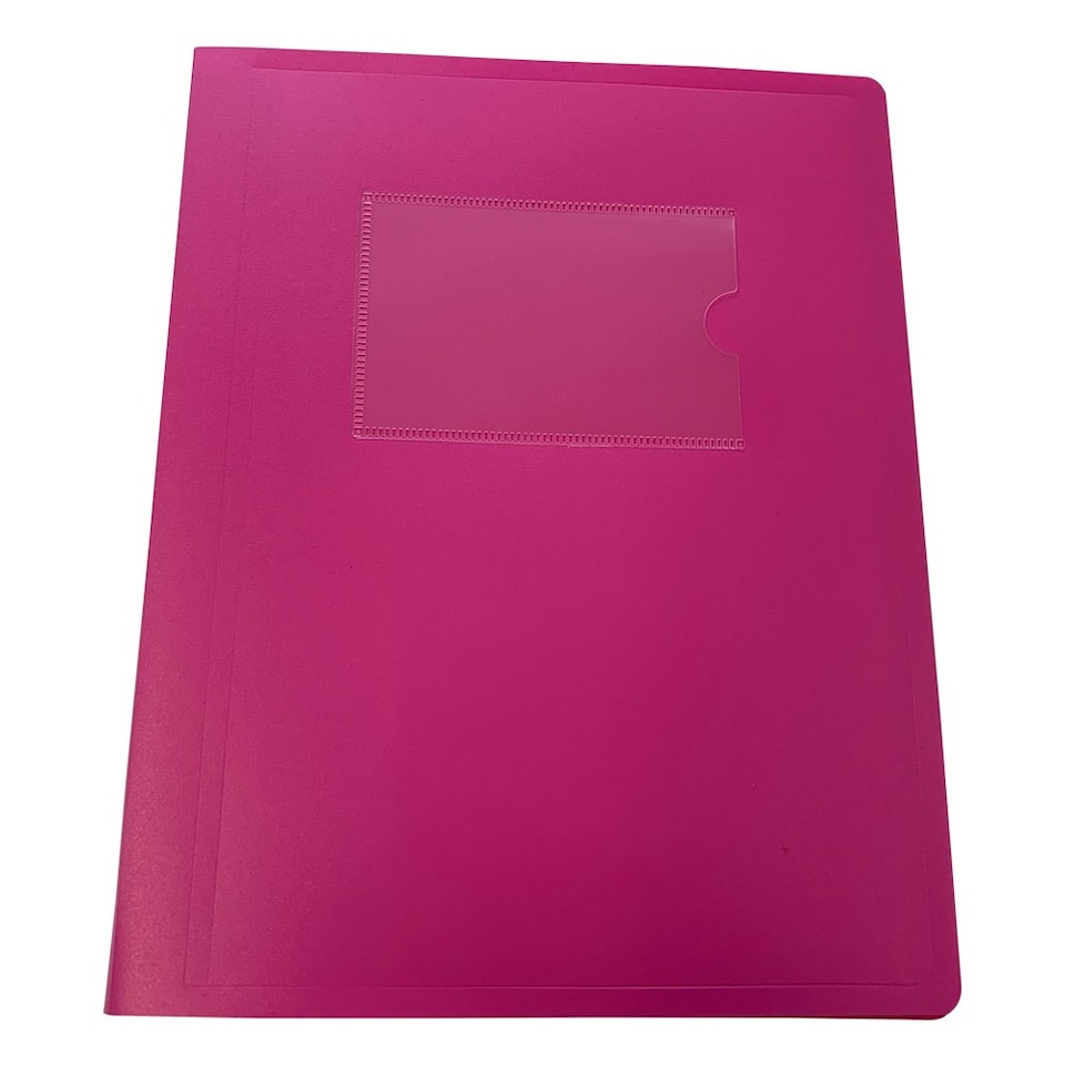 image 1 of A5 Pink Flexible Cover 10 Pocket Display Book