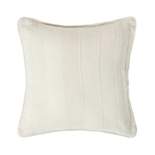 Homescapes Cotton Rajput Ribbed Natural Cushion Cover - 45 x 45 cm | Cream | Natural | 45 x 45 cm