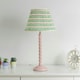 image 2 of ValueLights Riza Tapered Pink Aztec Fabric Pleated Easy Fit Small Lamp Shade