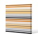image 1 of striped pattern, orange black gray beige and brown (Canvas Print) 77 x 77 x 4cm