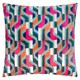 image 2 of Furn Metro Prism Velvet Cushion | Multi | Multicolour