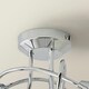 image 4 of ValueLights Astley 3 Way Chrome Cross Over Ceiling Light | Chrome