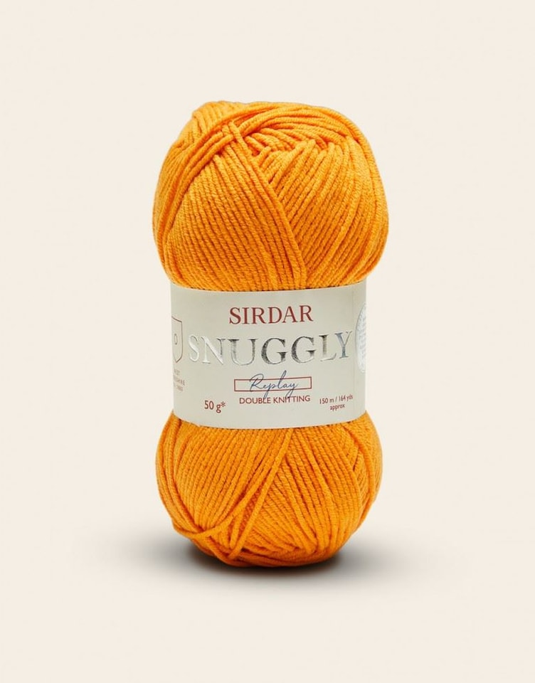 Sirdar Orange Snuggly Replay DK Yarn (Value Pack 10 x 50g Balls) For Crochet, Knitting - 150m per ball