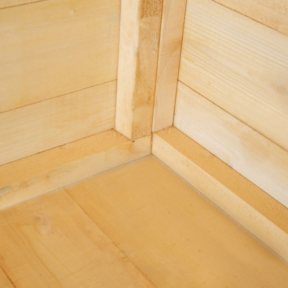 image 1 of Pressure Treated Corner Shed Shiplap Garden Shed Approx 8 x 8 Feet Brown
