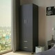 image 9 of 2-Door 2-Drawer Wardrobe White | Unit Colour: White