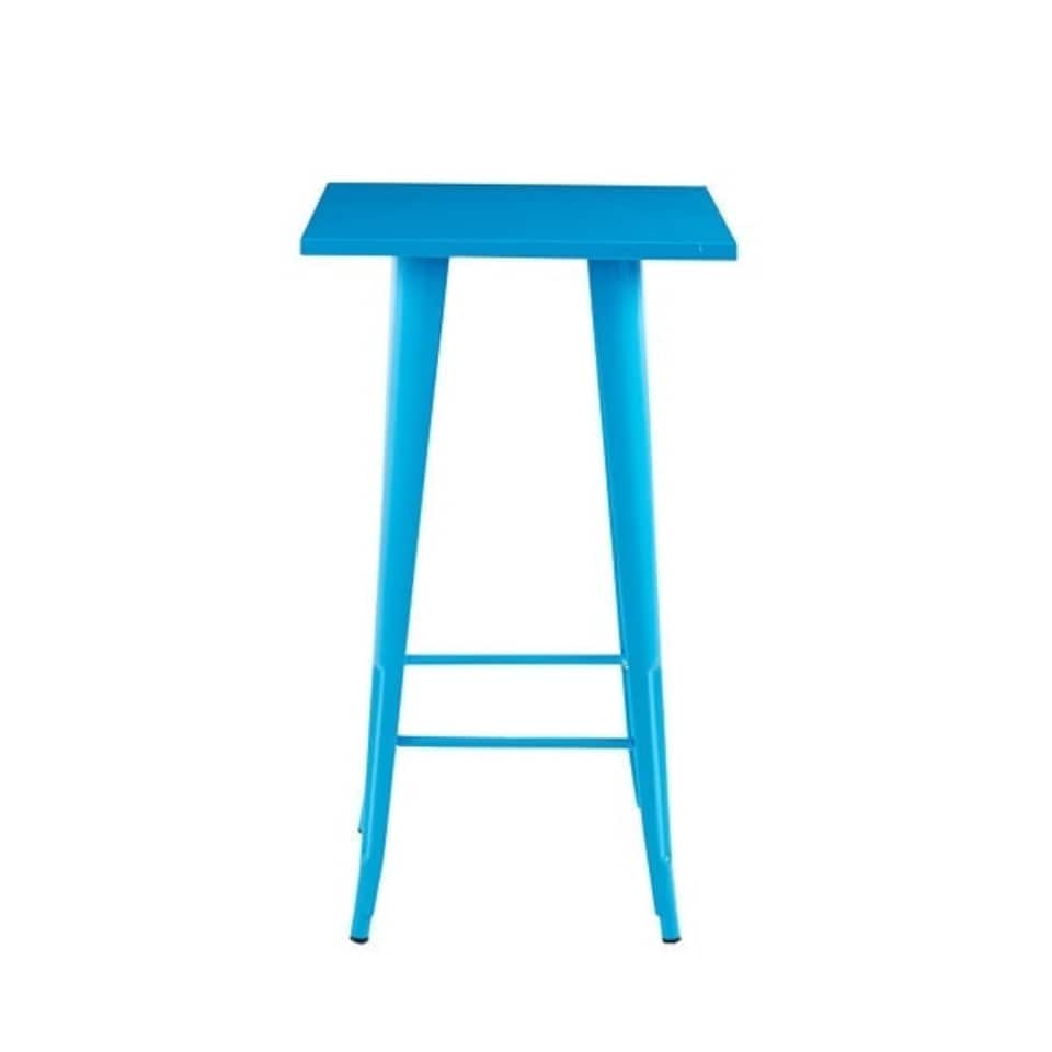 image 1 of Garden Bar Table - Metal - L60 x W60 x H115 cm - Blue | Blue