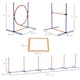 image 7 of PawHut 8 Piece Dog Agility Equipment Set, Outdoor Agility Kit for Pet, Orange