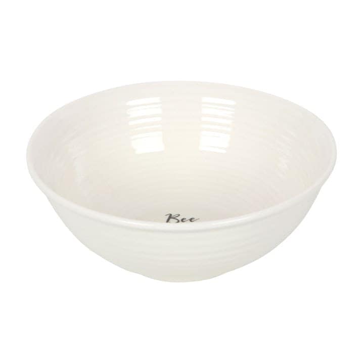 Something Different Bee Happy Bowl - White - One Size