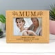 image 3 of Personalised Floral Mum 6x4 Oak Finish Photo Frame Brown | One Size