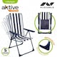 image 4 of Folding Chair Aktive Striped White Navy Blue 46 x 101 x 59 cm (4 Units) N/A