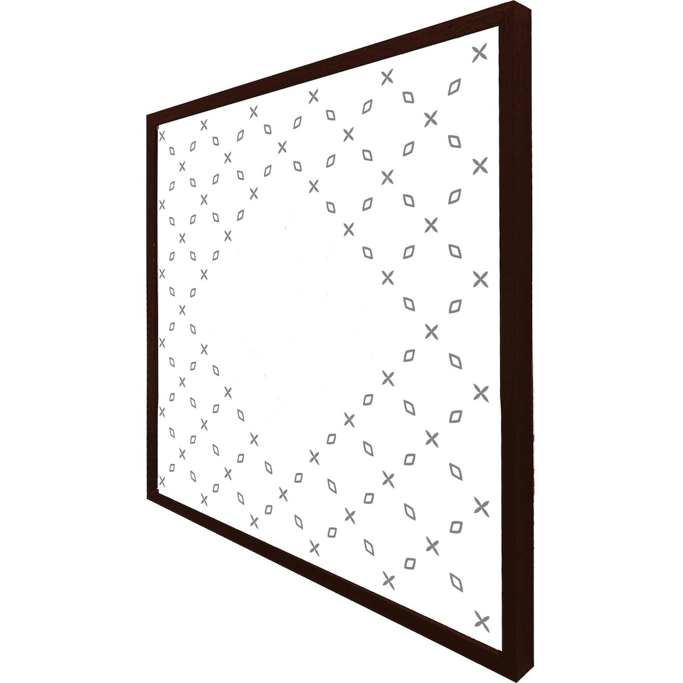 image 1 of Crosses & diamonds (Picture Frame) White | XL