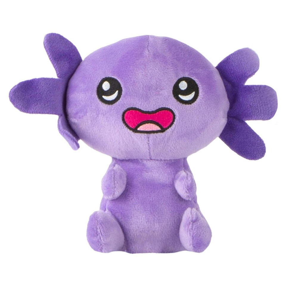 image 1 of Axolotl Soft Toy Cute Plushie Huggable Cuddly Stuffed Toy 18cm Purple
