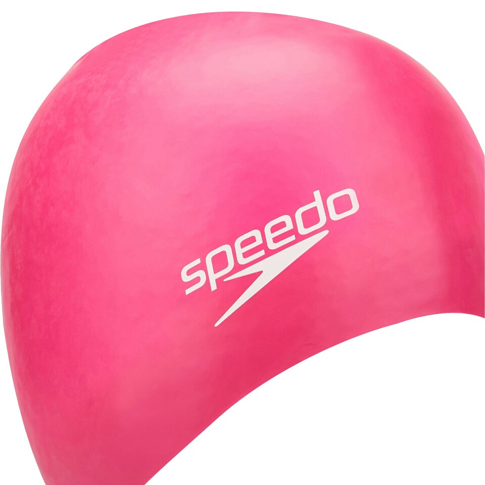 image 1 of Speedo Unisex Adult Moulded Silicone Swimming Cap - Pink - One Size