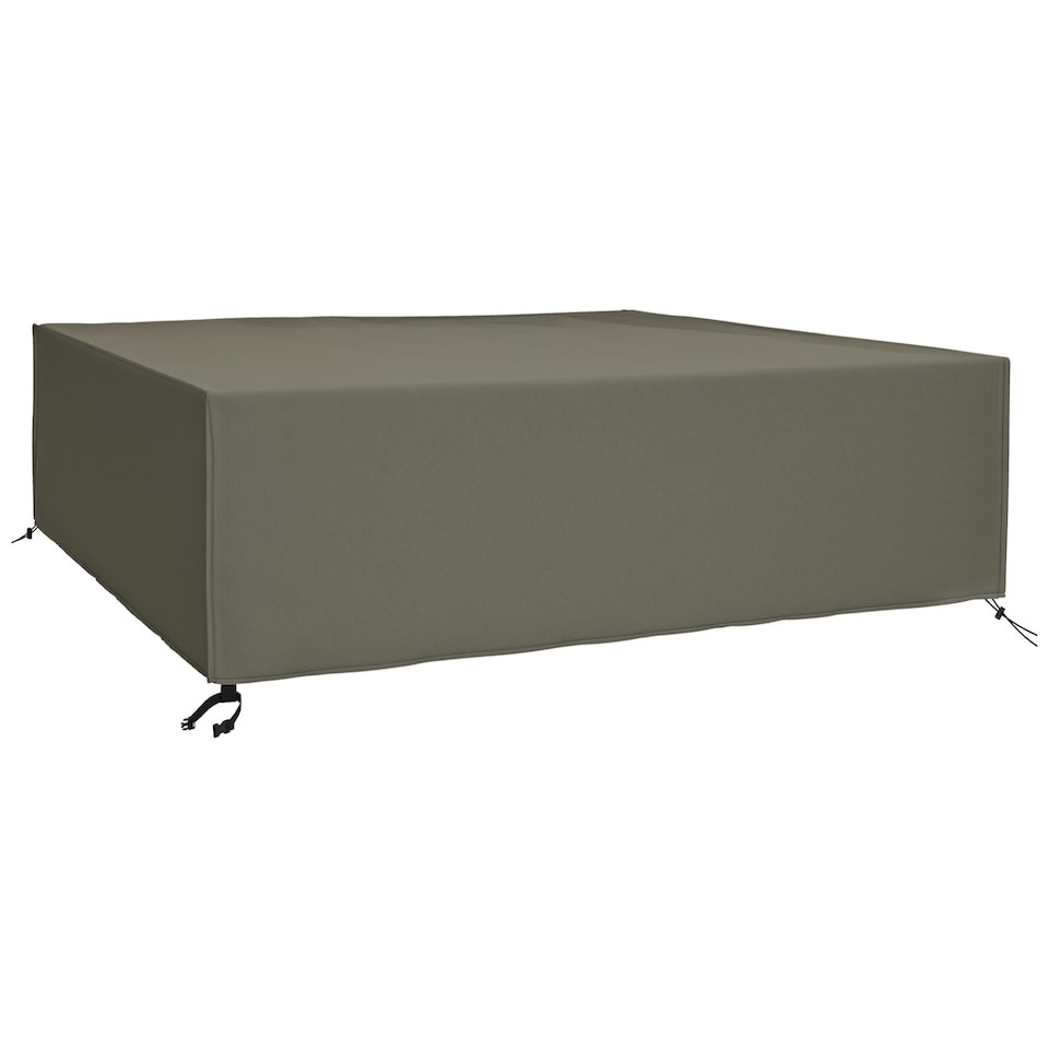 image 1 of Outsunny Large Patio Garden Furniture Set Cover, 600D Oxford, 230 x 230 x 70 cm | Grey
